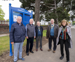 Heswall Community Notice board provided by Rotary Clubs